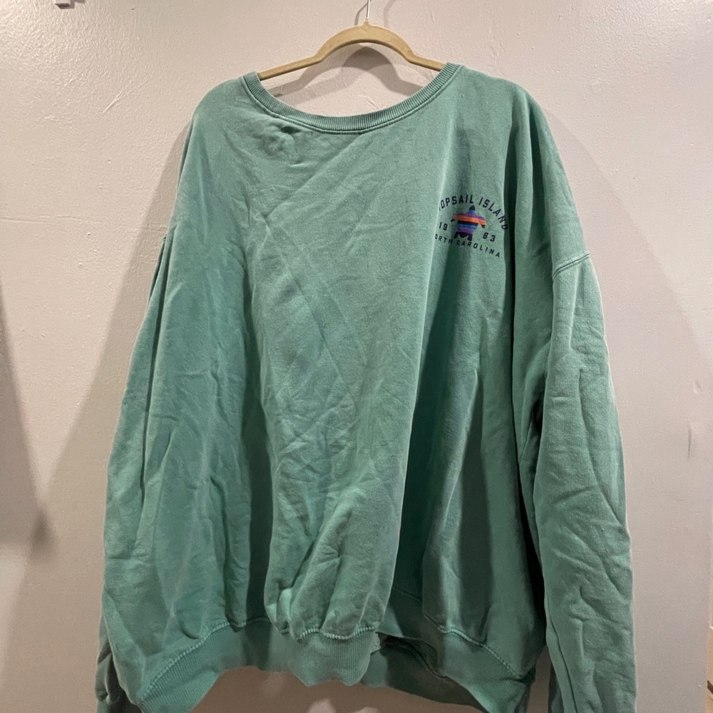 Topsail Island Blue Crewneck